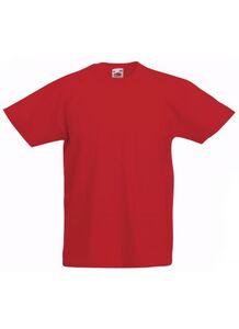 Fruit of the Loom SC221B - Kinder T-Shirt Rot