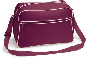 Bag Base BG14 - Retro -Umhängetasche Burgundy/Sand