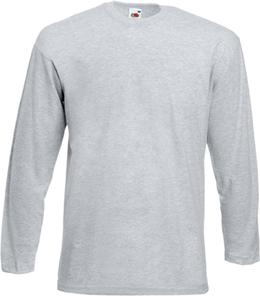 Fruit of the Loom SC201 - Value Weight LS T Heather Grey