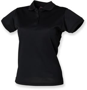 Henbury H476 - LADIES' COOLPLUS® POLO SHIRT Schwarz