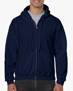 Gildan GI18600 - Kapuzen-Sweatshirt mit Reißverschluss Herren Navy
