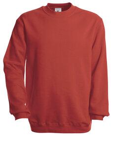 B&C CGSET - Set-In Sweatshirt WU600 Rot