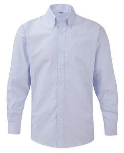 Russell Collection RU932M - Oxford Hemd LA Oxford Blue