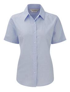 Russell Collection RU933F - Ladies` Oxford Bluse Oxford Blue