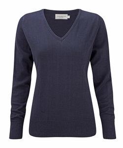 Russell Collection RU710F - Damen V-Neck Strick Pullover