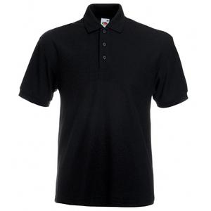 Fruit of the Loom SS204 - Heavyweight 65/35 polo Black