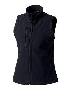 Russell J141F - Damen Softshell Gilet Schwarz