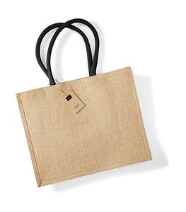 Westford mill W407 - Classic Jute Shopper Natur / schwarz