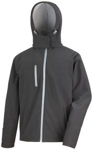 Result R230M - Core TX performance hooded softshell jacket Black/ Grey
