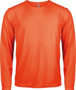 Proact PA443 - Basic Sport Funktionsshirt Langarm Fluorescent Orange