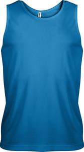 ProAct PA441 - Herren Basic Sport Funktions-Shirt Ärmellos Aqua Blue