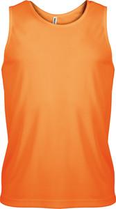 ProAct PA441 - Herren Basic Sport Funktions-Shirt Ärmellos Orange