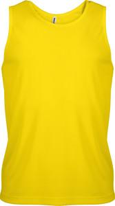 ProAct PA441 - Herren Basic Sport Funktions-Shirt Ärmellos True Yellow