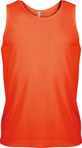 ProAct PA441 - Herren Basic Sport Funktions-Shirt Ärmellos Fluorescent Orange