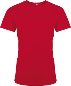 Proact PA439 - Damen Basic Sport Funktionsshirt Kurzarm Rot