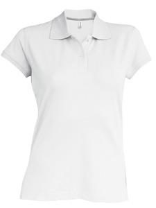 Kariban K242 - Damen Kurzarm Poloshirt Pique Weiß