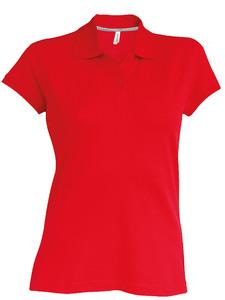 Kariban K242 - Damen Kurzarm Poloshirt Pique Rot