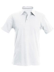 Kariban K241 - Herren Kurzarm Poloshirt Pique Weiß