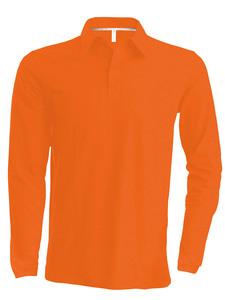 Kariban K243 - Herren Langarm Pique Poloshirt Orange