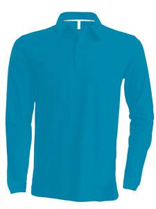 Kariban K243 - Herren Langarm Pique Poloshirt Tropical Blue