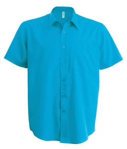 Kariban K551 - ACE PFLEGELEICHTES HERREN KURZARM 65/35 HEMD Bright Turquoise