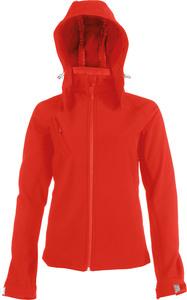 Kariban K414 - DAMEN SOFTSHELL JACKE MIT KAPUZE Rot