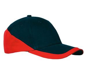 K-up KP045 - RACING - KAPPE 6-PANEL Navy / Red