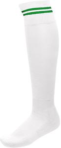 ProAct PA015 - GESTREIFTE SPORTSOCKEN White / Sporty Kelly Green