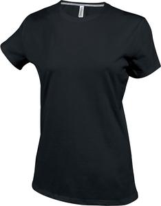 Kariban K380 - DAMEN KURZARM RUNDHALS T-SHIRT Black/Black