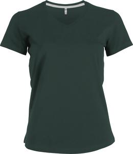 Kariban K381 - DAMEN KURZARM T-SHIRT MIT V-AUSSCHNITT Forest Green