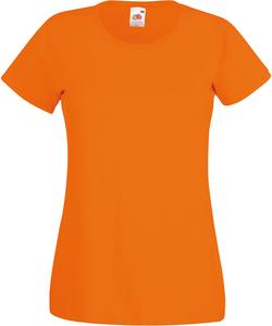 Fruit of the Loom SC61372 - Damen T-Shirt 100% Baumwolle Orange