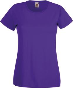 Fruit of the Loom SC61372 - Damen T-Shirt 100% Baumwolle Purple