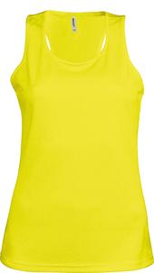 Proact PA442 - Basic Sport Funktions Shirt Ärmellos Fluorescent Yellow