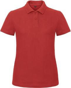 B&C CGPWI11 - Damen Poloshirt aus Baumwolle Rot