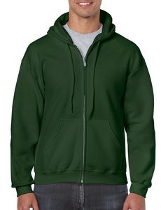 Gildan GI18600 - Kapuzen-Sweatshirt mit Reißverschluss Herren Forest Green