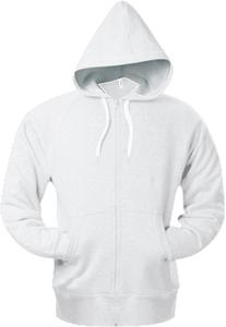 Kariban K444 - Sweatshirt Jacke mit Kapuze Weiß