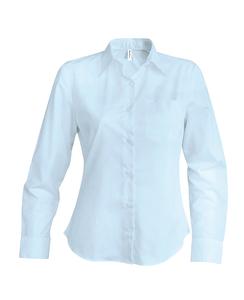 Kariban K534 - Pflegeleicht Damen Langarm Oxford Bluse Oxford Blue