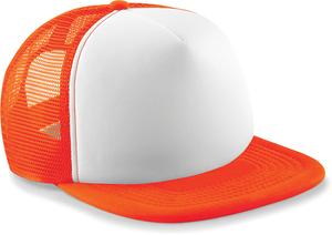 Beechfield B645 - Vintage Snapback Trucker Kappe Orange / White