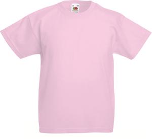 Fruit of the Loom SC221B - Kinder T-Shirt Light Pink