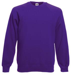 Fruit of the Loom SC4 - Sweatshirt Raglan Purple