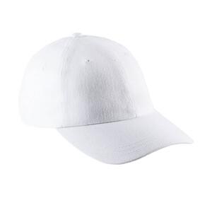 K-up KP154 - Tief Sitzende 6-Panel Kappe Weiß