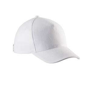 K-up KP148 - 5-PANEL KINDERKAPPE MIT KONTRAST-SANDWICHSCHIRM Weiß