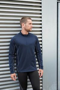 Proact PA335 - Herren-Laufsweatshirt mit 1/4-Reißverschluss Sporty Royal Blue