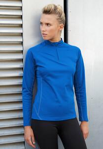 Proact PA336 - Damen-Laufsweatshirt mit 1/4-Reißverschluss Schwarz