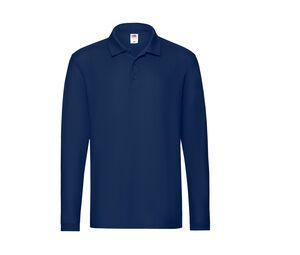 Fruit of the Loom SC384 - Premium-Langarm-Poloshirt für Herren Navy