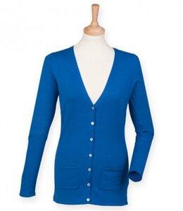 Henbury H723 - LADIES V-NECK BUTTON CARDIGAN