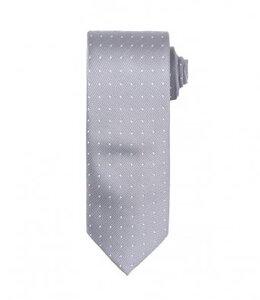 Premier PR781 - Micro Dot -Krawatte Silver/White
