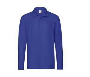 Fruit of the Loom SC384 - Premium-Langarm-Poloshirt für Herren Marineblauen