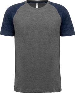 Proact PA4010 - Zweifarbiges Triblend Sport-T-Shirt mit kurzen Ärmeln für Erwachsene