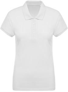 Kariban K210 - Damen Kurzarm Piqué Poloshirt Bio-Baumwolle Weiß